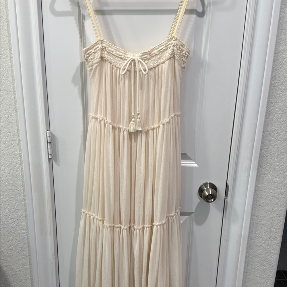 Robin Piccone Cream Maxi Dress
